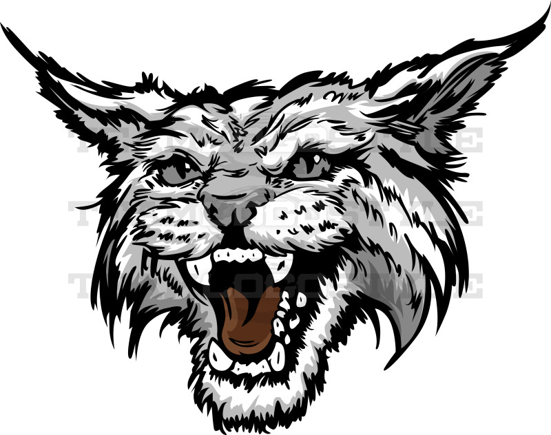 Wildcat Vector - Team Mascot Clipart - Team Logo Style
