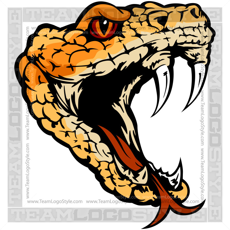 Viper Head Vector Mascot Vector Clipart Snake Viper