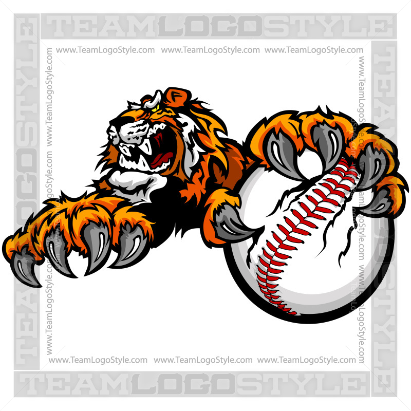 tiger baseball clipart - photo #19