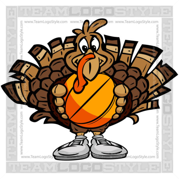Basketball Turkey Vector Clipart Thanksgiving Turkey
