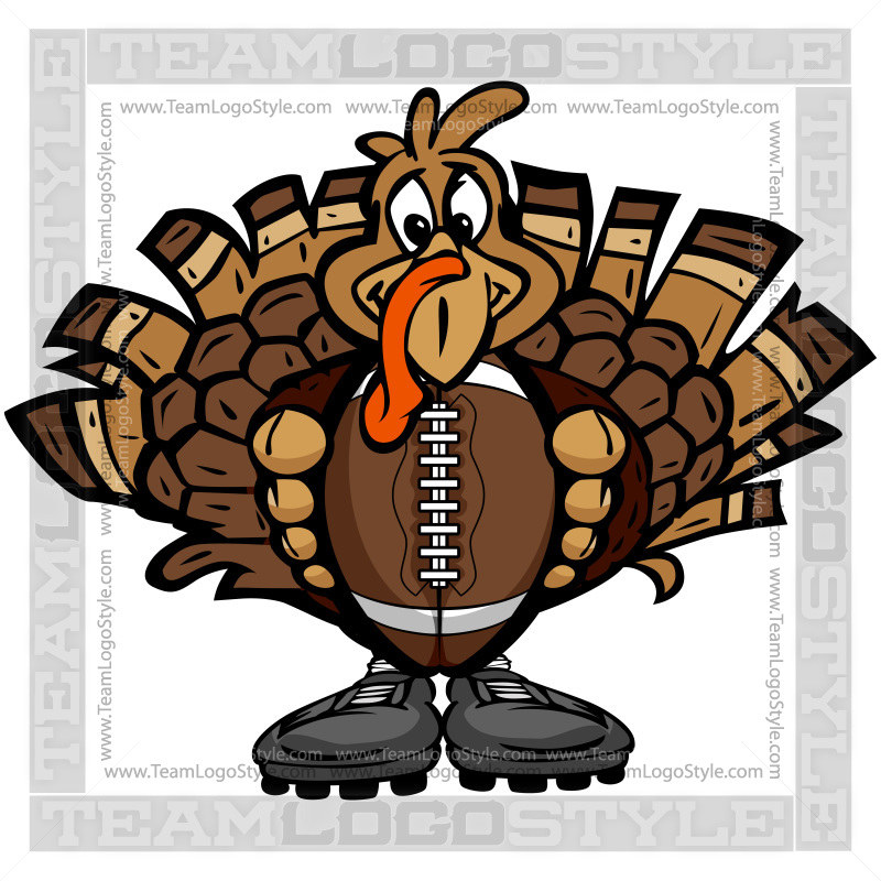 Football Turkey - Vector Clipart Thanksgiving Turkey