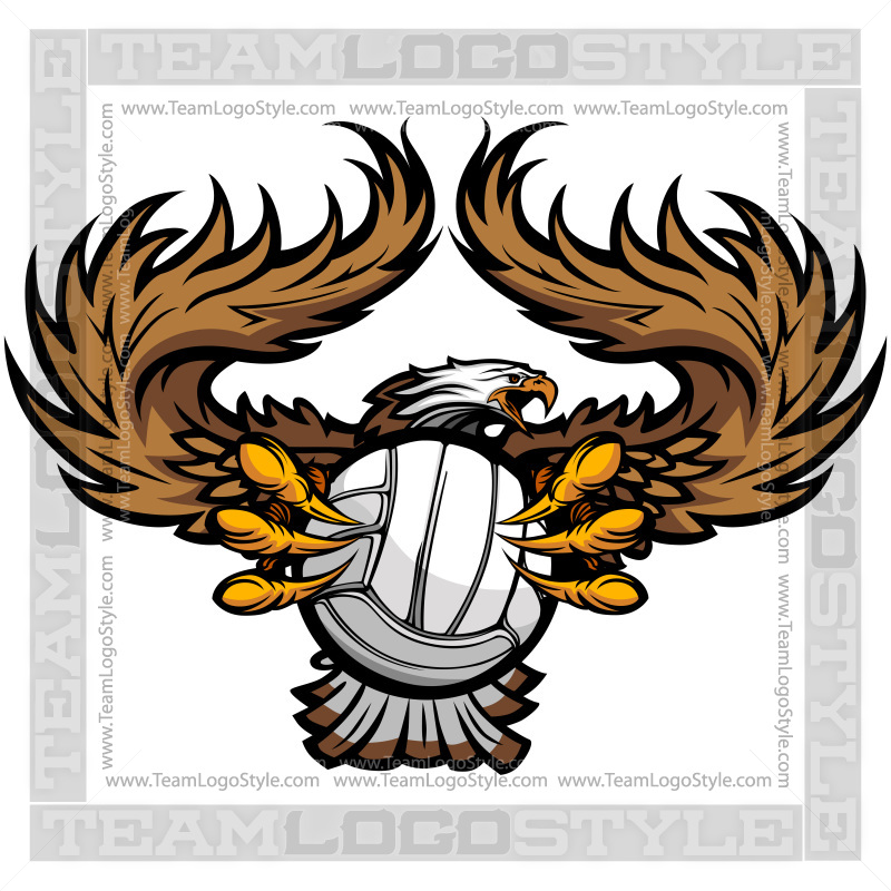 eagle volleyball clipart - photo #4