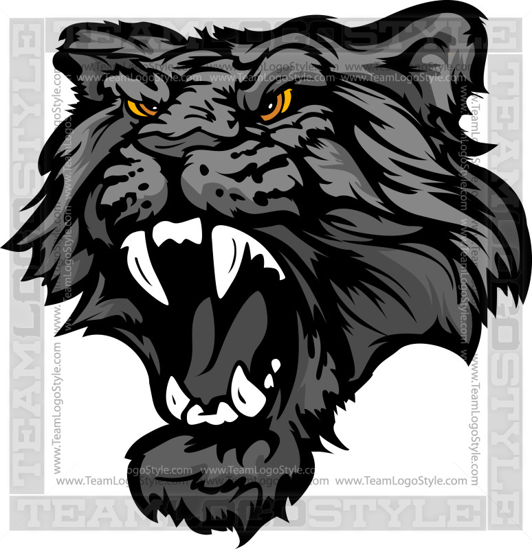 Panther Head Clipart - Vector Clipart Panther