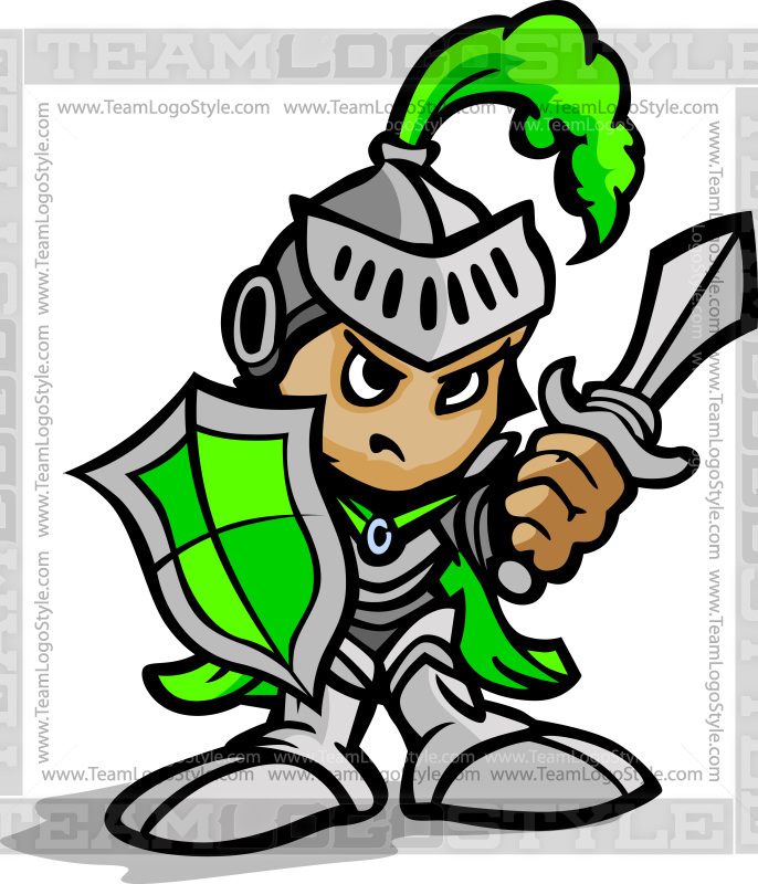 Knight Cartoon - Vector Clipart Knight