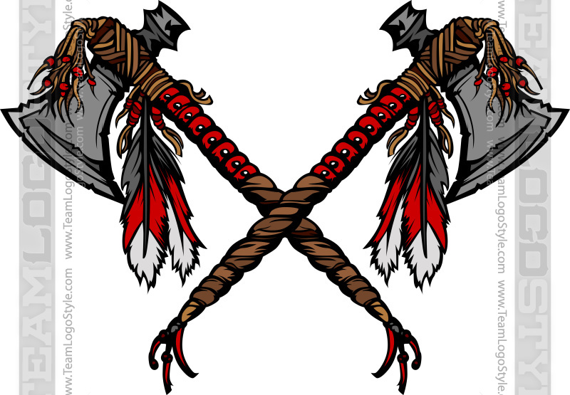 Tomahawk Art - Vector Clipart Tomahawks