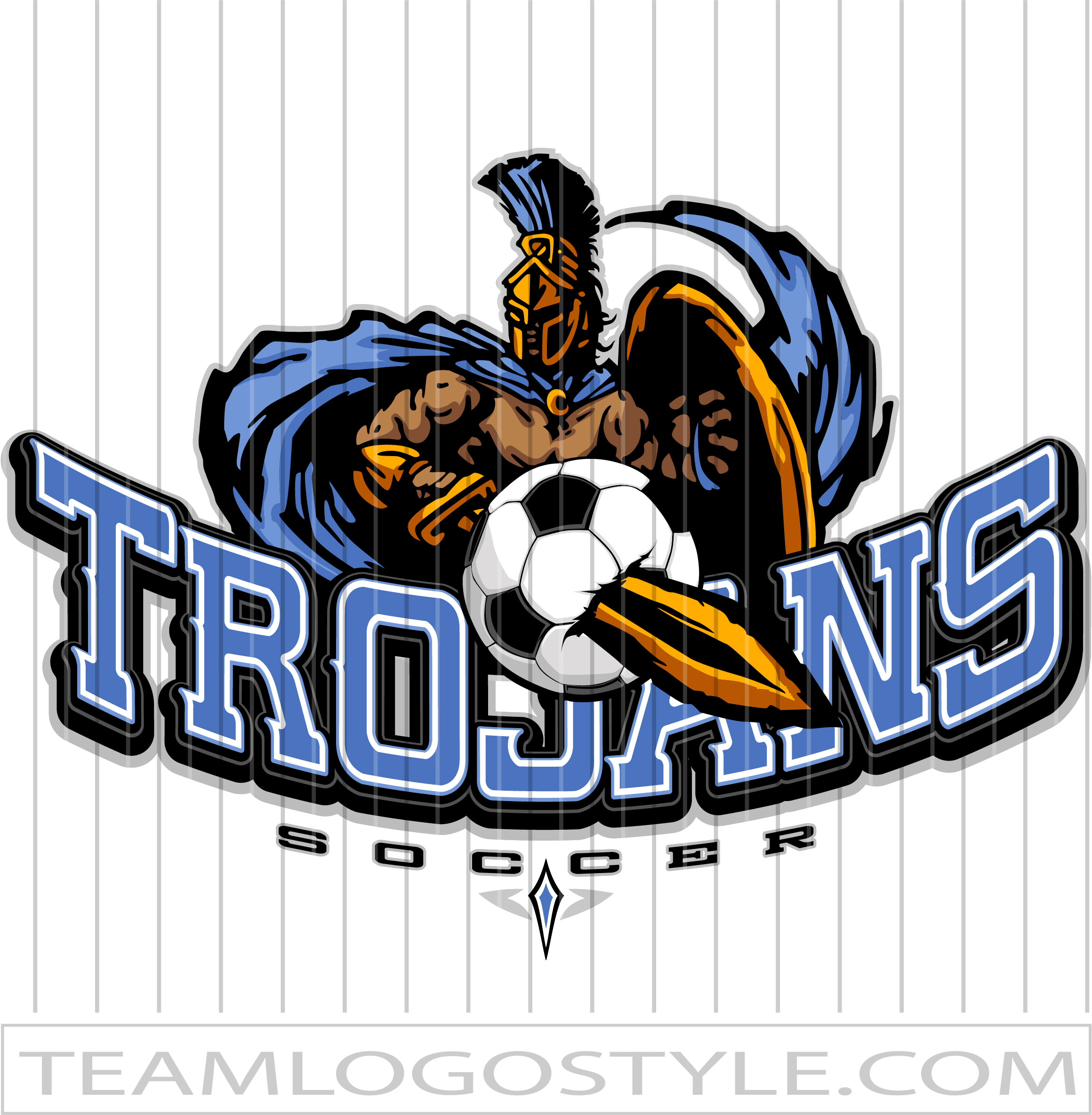 Trojans Soccer Logo | Vector Format | JPG EPS