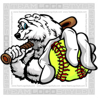 Dynamite Softball Logo - Vector Clipart Fastpitch