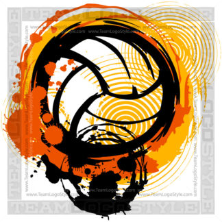 1969 Volleyball Flowers - Vector Clipart Flowers