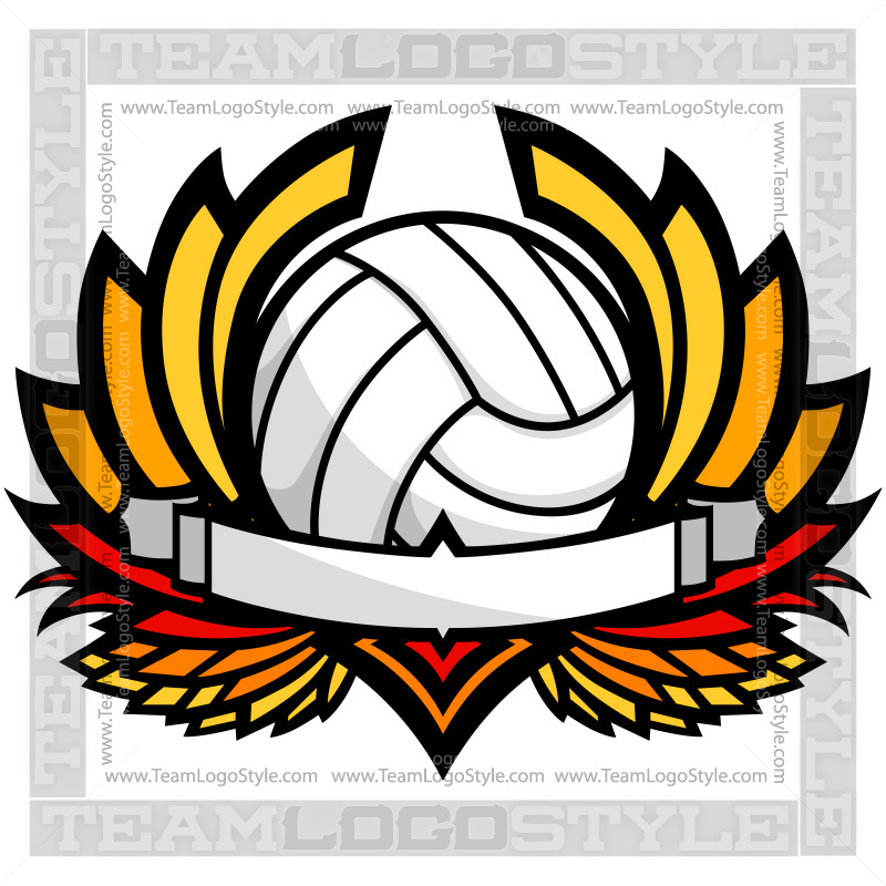 Volleyball Clip Art Graphic - Vector Clipart Volleyball