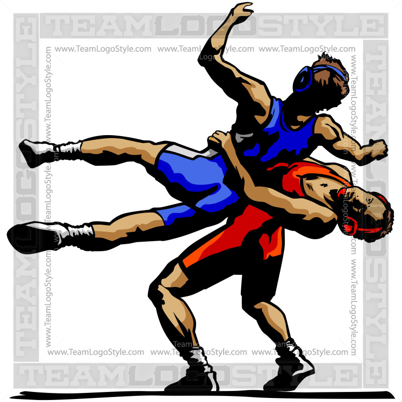 wrestling logo clip art