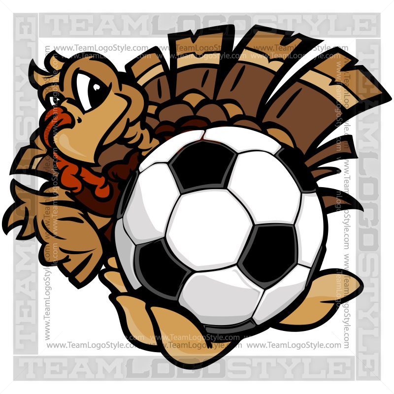 Soccer Thanksgiving Turkey Vector Format JPG EPS