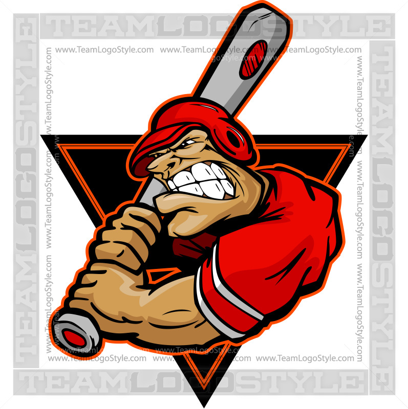 Baseball Player Clip Art - Vector Clipart Hitter