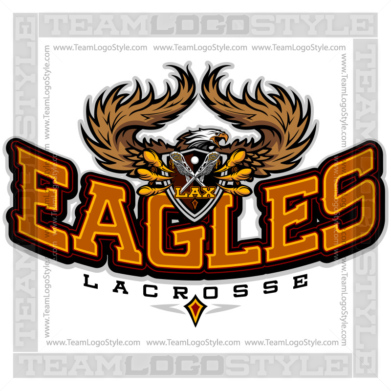 Team Logo Eagles Lacrosse, Vector Format