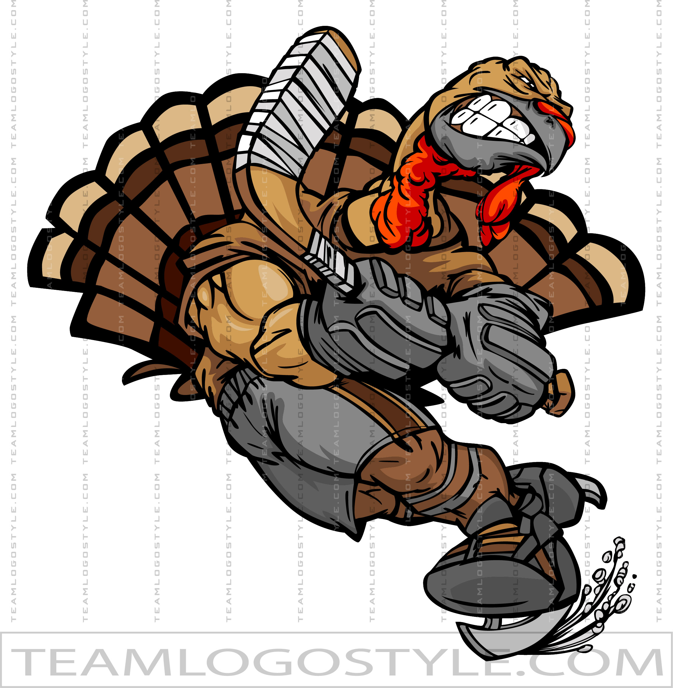 Thanksgiving Turkey Football Stock Illustration - Download Image