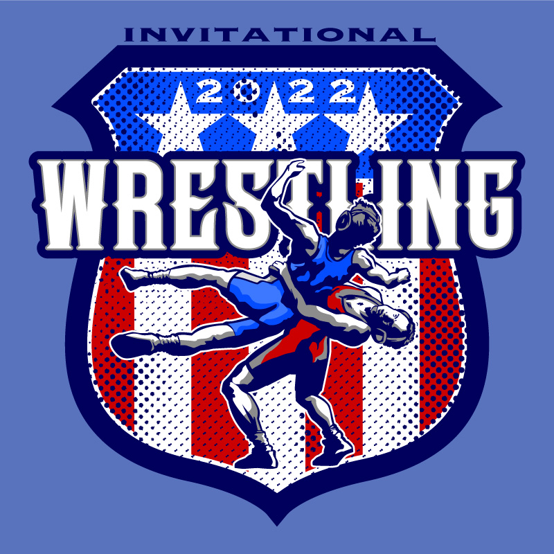 Liberty State Wrestling Champs Royal Design All-Over Print Flag