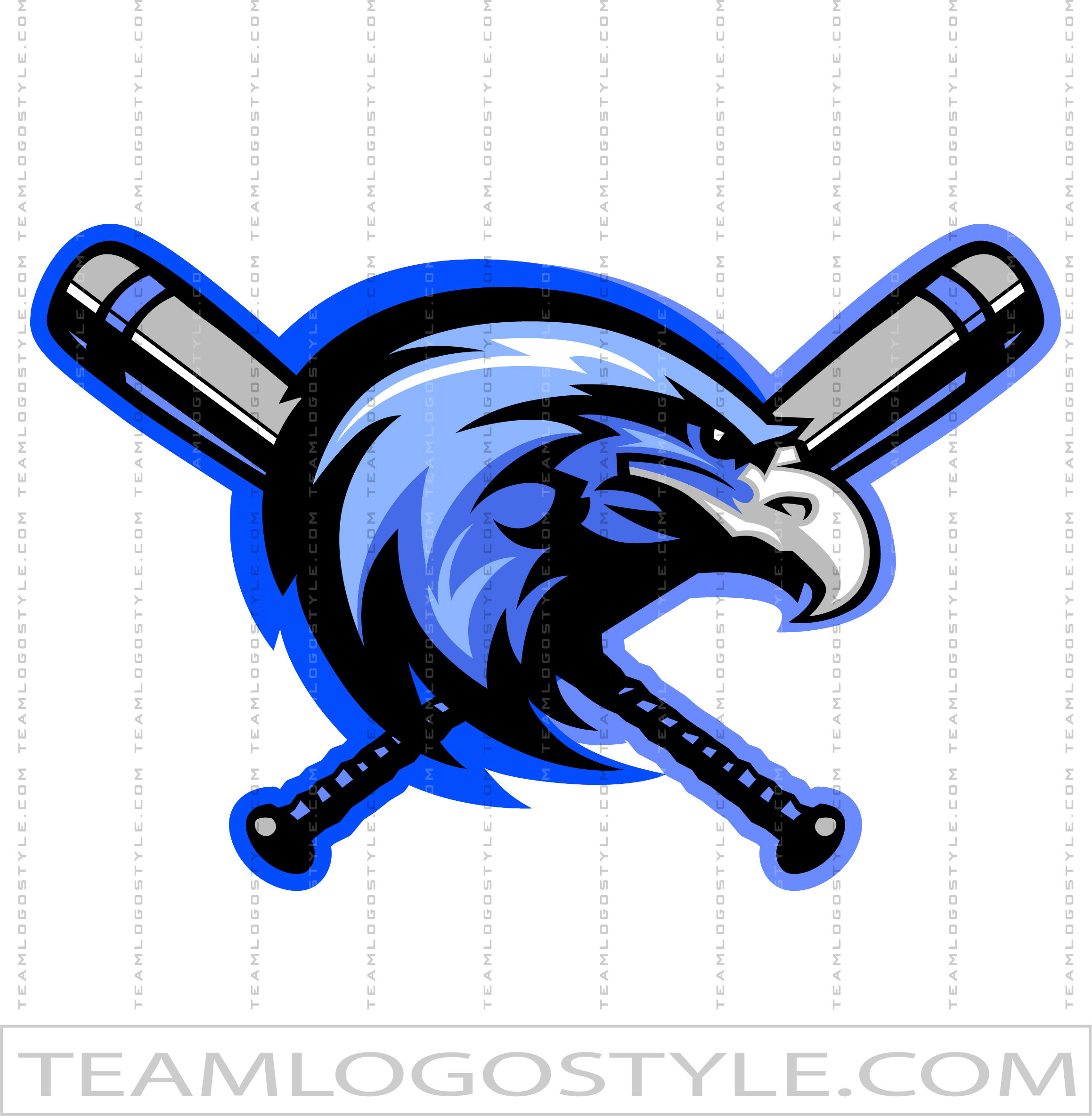 Retro Blue Jays Mascot Design Stock Clipart