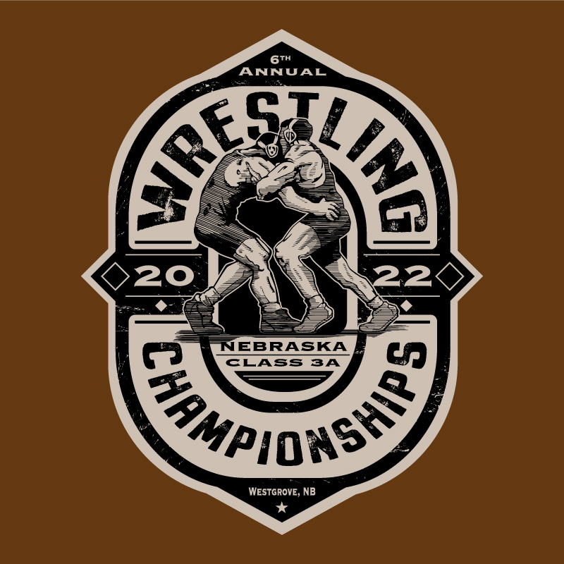 WEST REGION CHAMPIONSHIP 2023 WRESTLING VECTOR LOGO DESIGN FOR