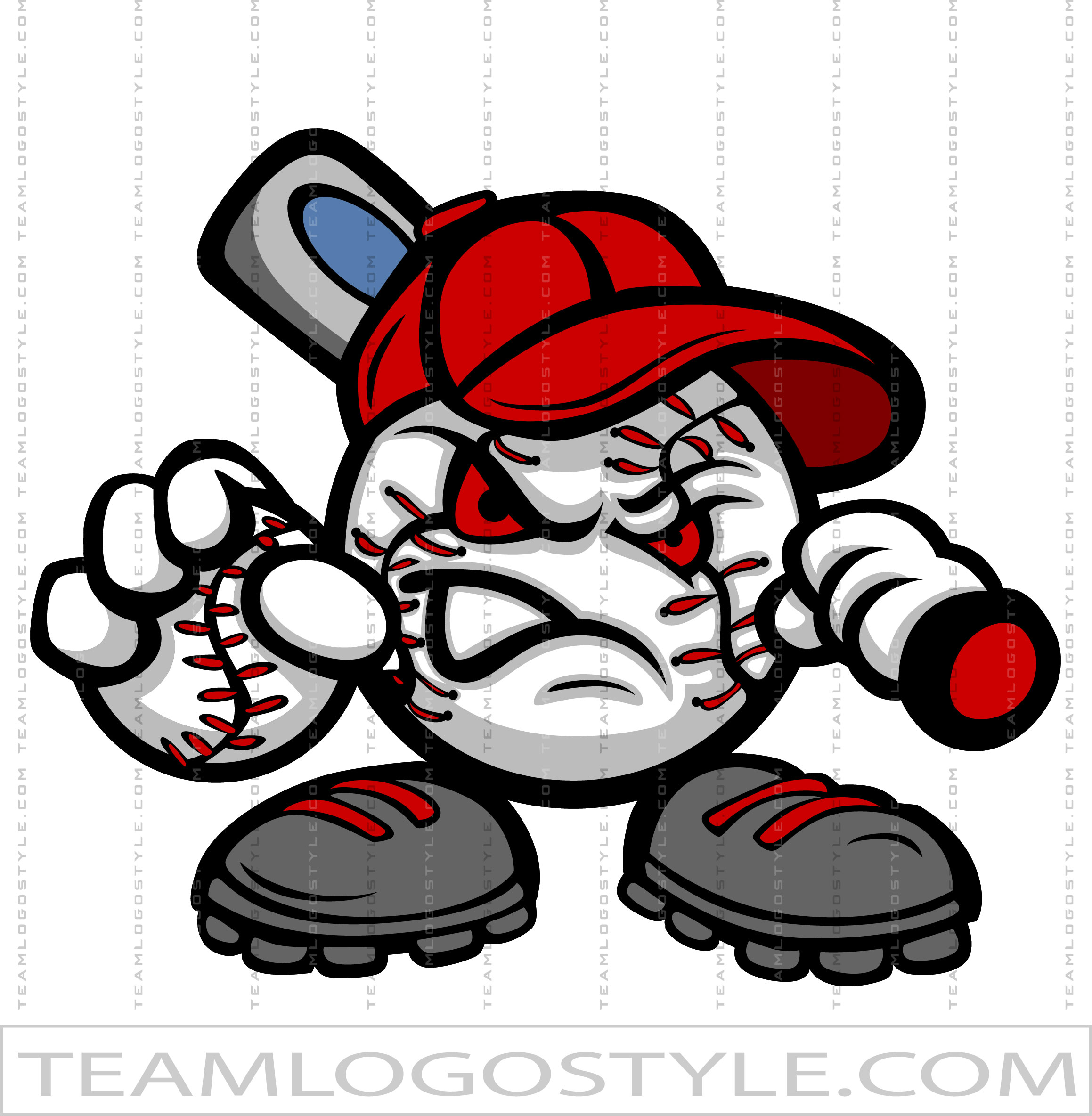 Cute Baseball Character | Vector Format | AI JPG EPS PNG